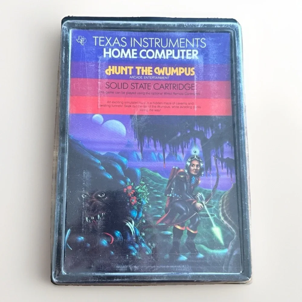 Hunt the Wumpus Texas Instruments TI-99/4a 1980 Complete In Box CIB Vintage